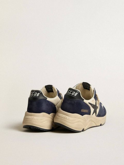 Running Sole Golden Goose Men Men’s Running Sole In Black And Beige Nappa Leather With Black Star And Heel Tab - Image 4