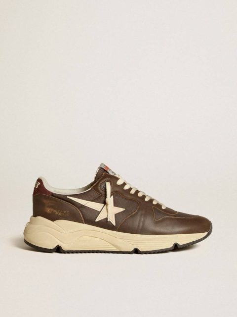 Running Sole In Nylon And Leather With Tpu Star And Nubuck Heel Tab Running Sole Men Golden Goose