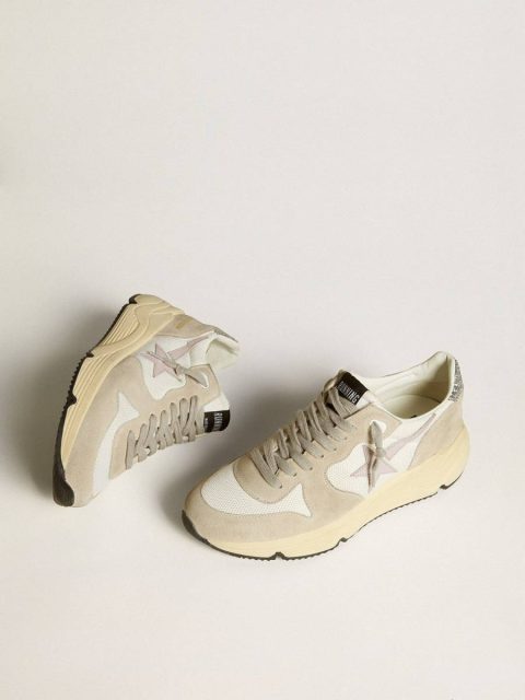 Running Sole Ltd In Mesh With Leather Star And Glitter Heel Tab Running Sole Women Golden Goose - Image 2