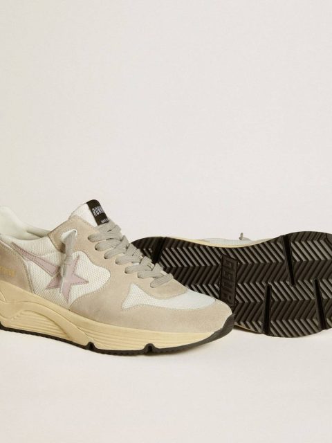 Running Sole Ltd In Mesh With Leather Star And Glitter Heel Tab Running Sole Women Golden Goose - Image 3