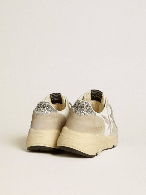 Running Sole Ltd In Mesh With Leather Star And Glitter Heel Tab Running Sole Women Golden Goose - Image 4