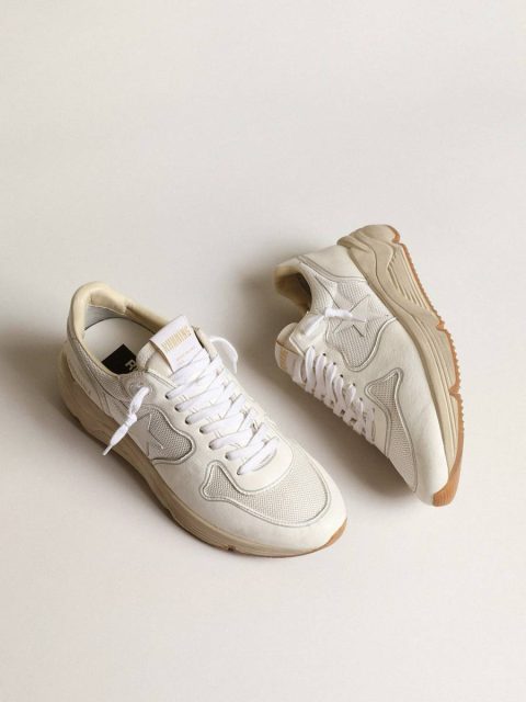 Running Sole Women Golden Goose Women's Running Sole In Mesh And White Nappa - Image 2