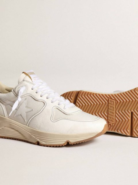 Running Sole Women Golden Goose Women's Running Sole In Mesh And White Nappa - Image 3