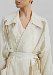 Sal Trench Coat - Ivory The Frankie Shop Outerwear White Women - Image 4