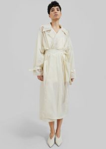 Sal Trench Coat - Ivory The Frankie Shop Outerwear White Women - Image 5