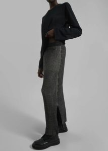 Samsøe Samsøe Sacheryl Skirt - Black Melange Women Bottoms Metallic The Frankie Shop - Image 2