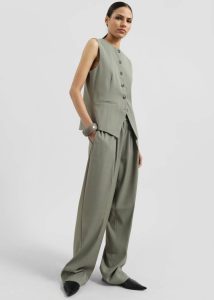 Samsøe Samsøe Saruma Vest - Vetiver The Frankie Shop Green Outerwear Women - Image 2