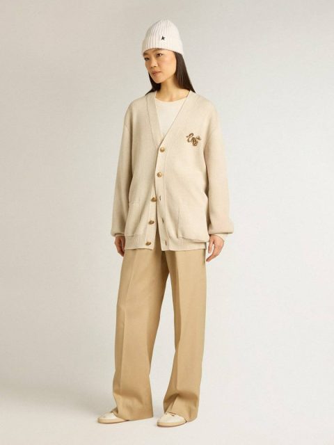 Sand Jeans & Pants Women Women’s Sand-Colored Joggers Golden Goose - Image 3