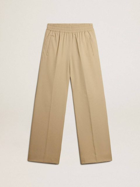 Sand Jeans & Pants Women Women’s Sand-Colored Joggers Golden Goose