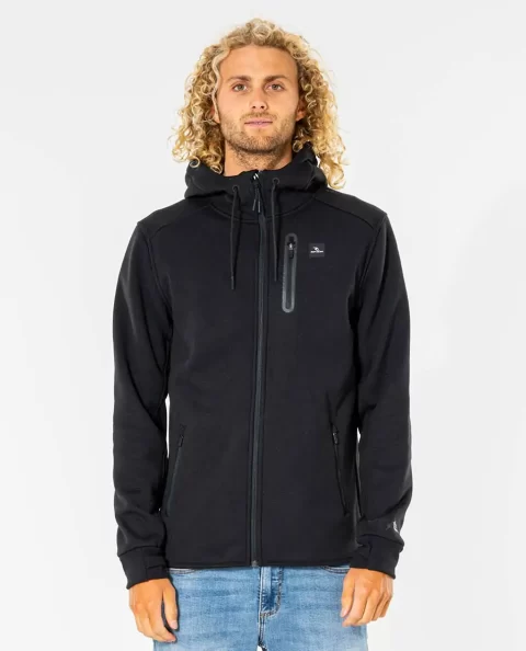 Series Fleece In Black Mens Departed Anti Rip Curl Hoodies & Fleece - Image 2