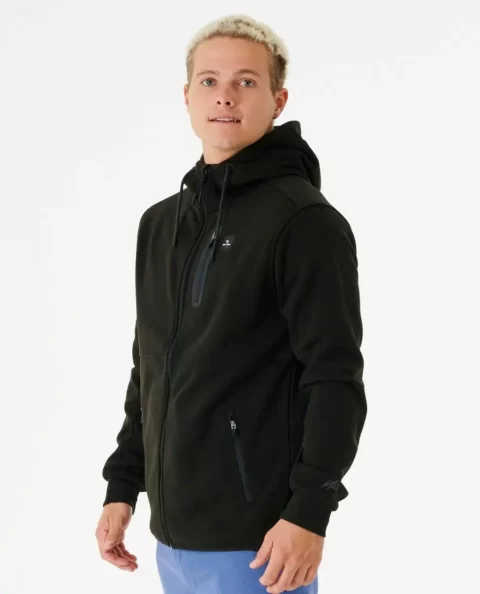 Series Fleece In Black Mens Departed Anti Rip Curl Hoodies & Fleece - Image 3
