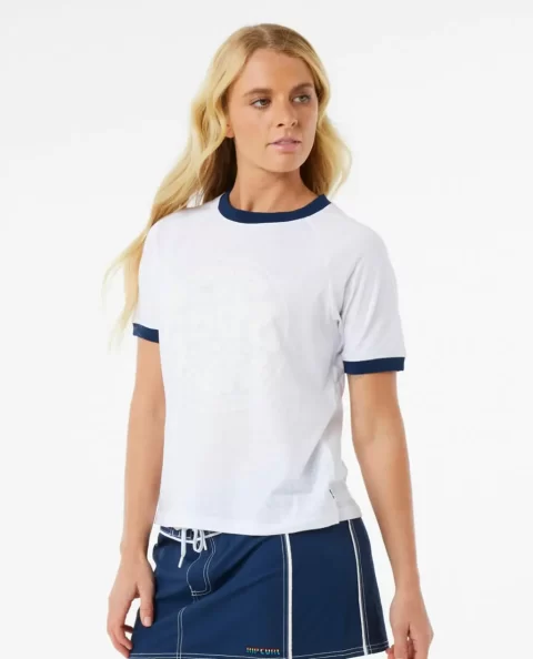Sg Wettie Ringer Tee Rip Curl Tees & Tanks Women - Image 2