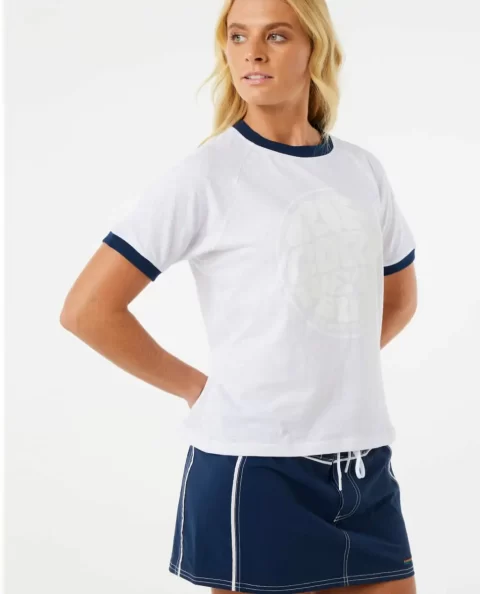 Sg Wettie Ringer Tee Rip Curl Tees & Tanks Women - Image 5