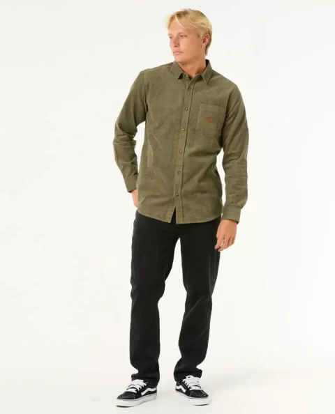 Shirts & Flannels Mens Classic Surf Cord Long Sleeve Shirt Rip Curl - Image 4
