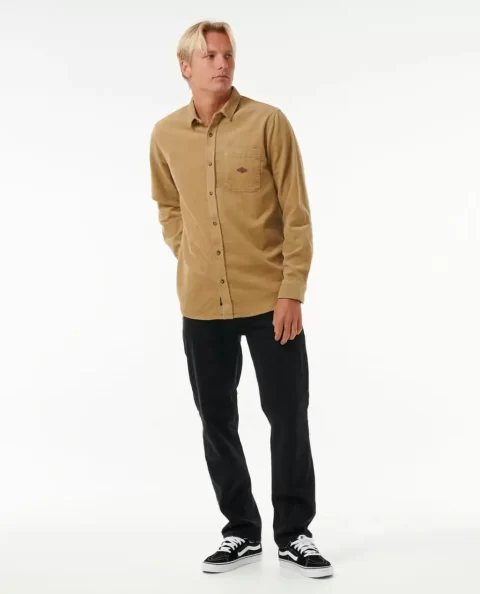 Shirts & Flannels Mens Classic Surf Cord Long Sleeve Shirt Rip Curl - Image 4