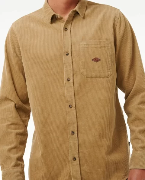 Shirts & Flannels Mens Classic Surf Cord Long Sleeve Shirt Rip Curl - Image 5