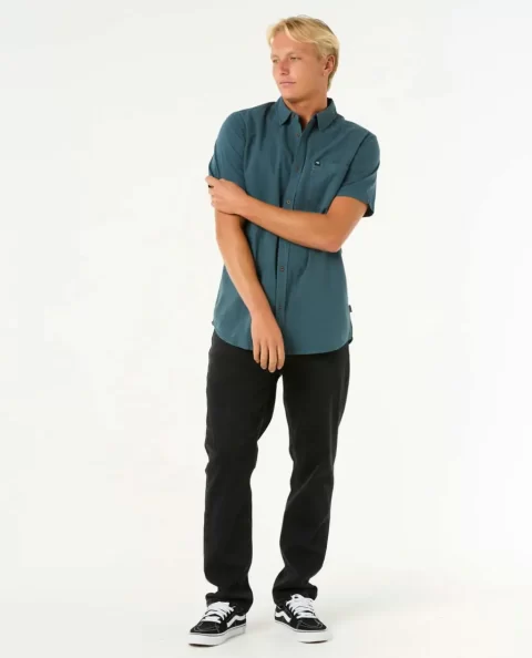 Shirts & Flannels Mens Classic Surf Washed Short Sleeve Shirt Rip Curl - Image 4