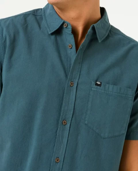 Shirts & Flannels Mens Classic Surf Washed Short Sleeve Shirt Rip Curl - Image 5