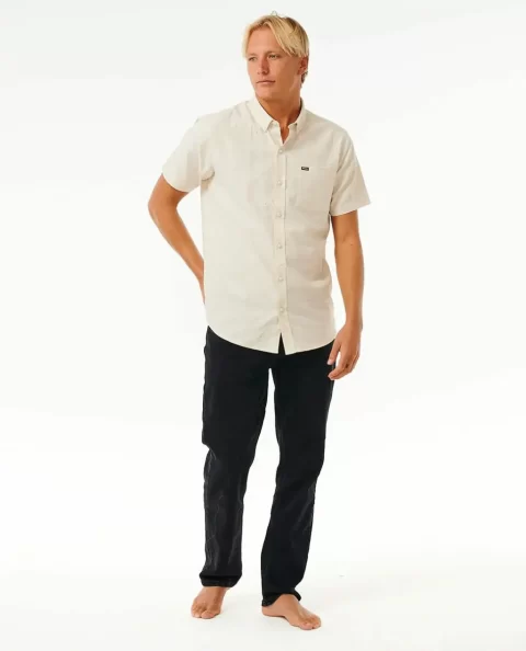 Shirts & Flannels Mens Ourtime Short Sleeve Shirt Rip Curl - Image 4