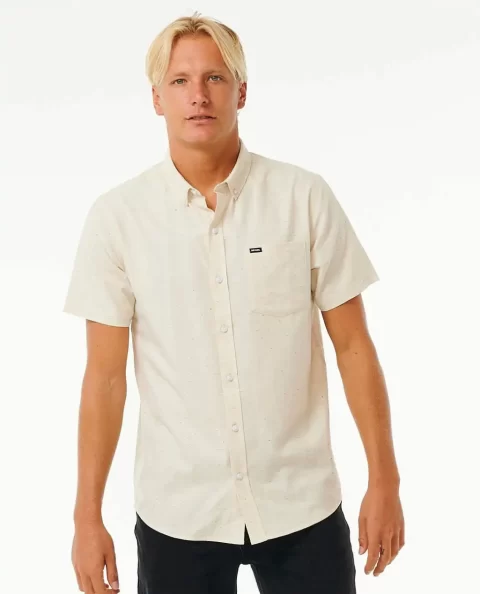 Shirts & Flannels Mens Ourtime Short Sleeve Shirt Rip Curl