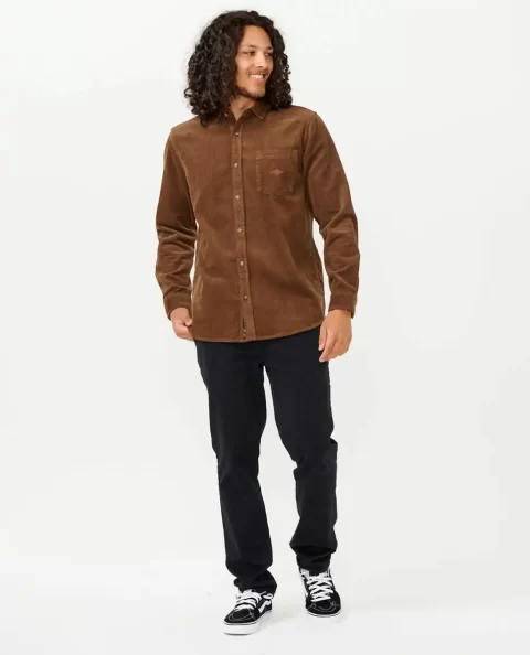 Shirts & Flannels Mens Rip Curl Classic Surf Cord Long Sleeve Shirt - Image 4