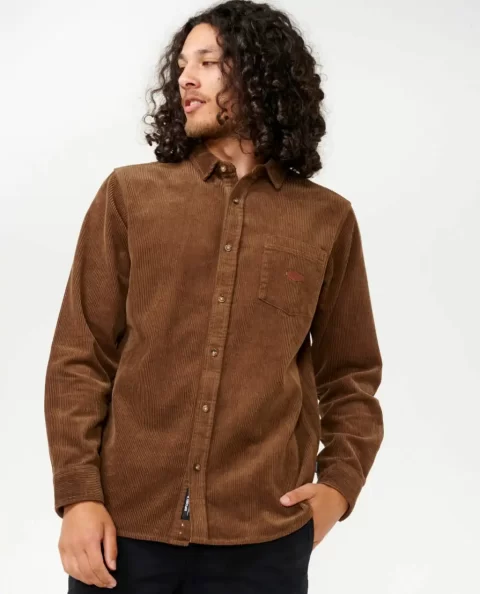 Shirts & Flannels Mens Rip Curl Classic Surf Cord Long Sleeve Shirt