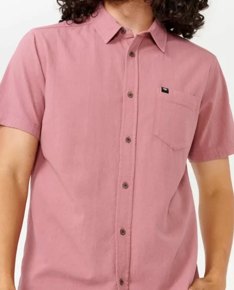 Shirts & Flannels Mens Rip Curl Classic Surf Washed Short Sleeve Shirt - Image 5