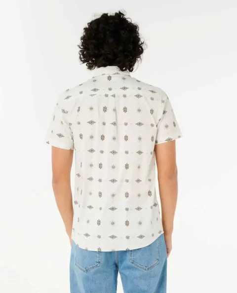 Shirts & Flannels Mens Rip Curl Diamond Micro Short Sleeve Shirt - Image 2