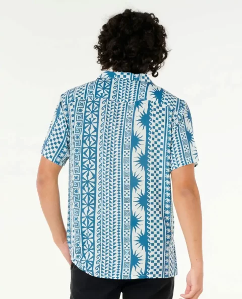 Shirts & Flannels Mens Rip Curl Fun Times Stripe Short Sleeve Shirt - Image 3