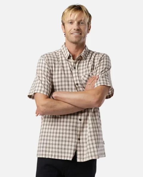 Shirts & Flannels Mens Rip Curl Medina Script Short Sleeve - Image 3