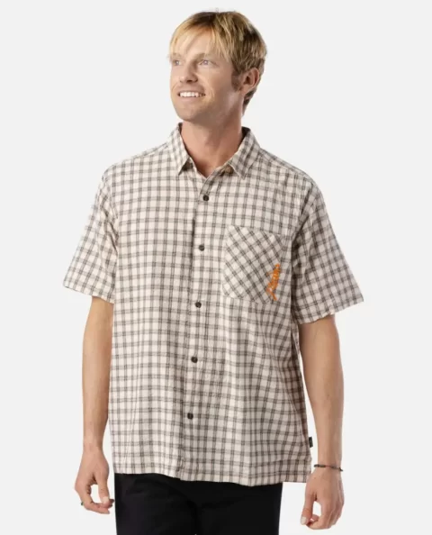 Shirts & Flannels Mens Rip Curl Medina Script Short Sleeve - Image 4