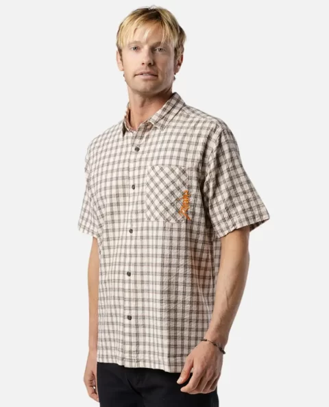 Shirts & Flannels Mens Rip Curl Medina Script Short Sleeve