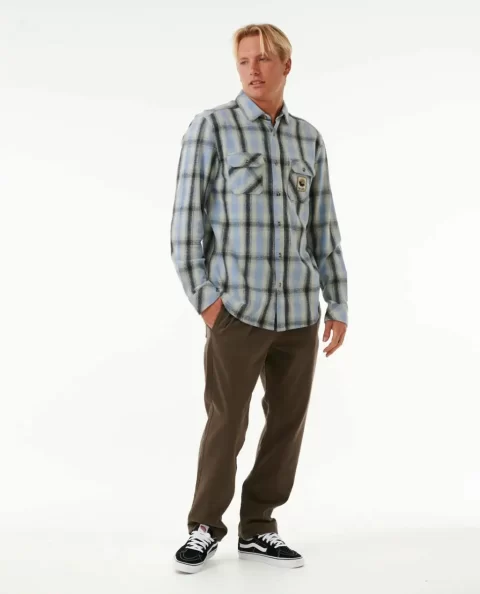Shirts & Flannels Mens Rip Curl Saltwater Culture Flannel Shirt - Image 4