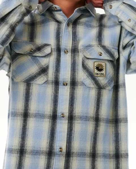 Shirts & Flannels Mens Rip Curl Saltwater Culture Flannel Shirt - Image 5
