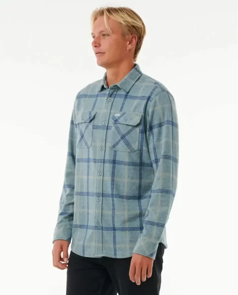 Shirts & Flannels Rip Curl Grid Long Sleeve Shirt Mens - Image 2