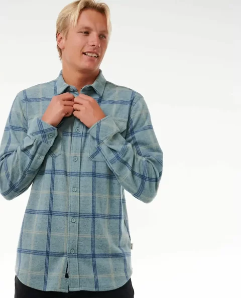 Shirts & Flannels Rip Curl Grid Long Sleeve Shirt Mens
