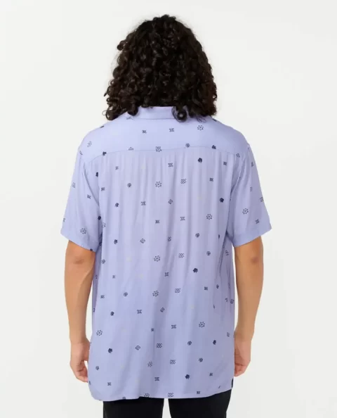 Shirts & Flannels Rip Curl Mens Hoffman Micro Short Sleeve Shirt - Image 3