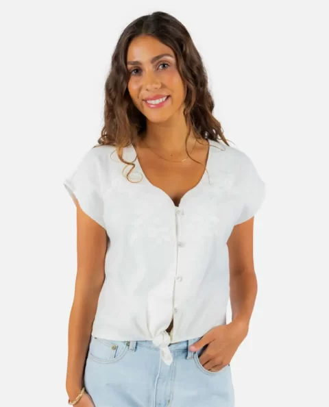 Shirts & Tops Tiki Embroidered Top Rip Curl Women