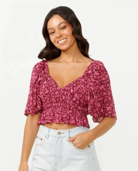 Shirts & Tops Women Rip Curl Beach Party Short Sleeve Top - Image 2