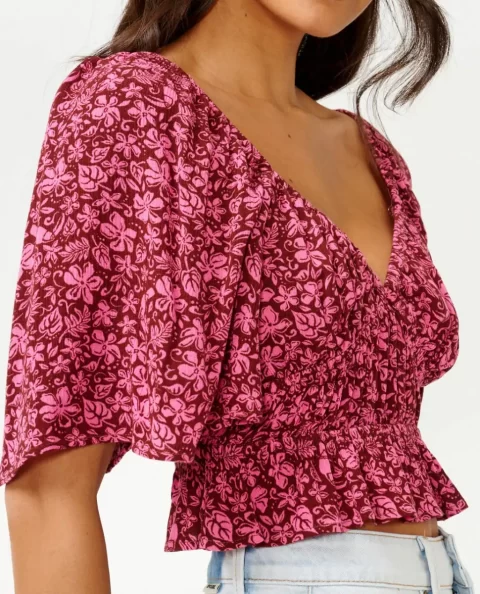 Shirts & Tops Women Rip Curl Beach Party Short Sleeve Top - Image 5