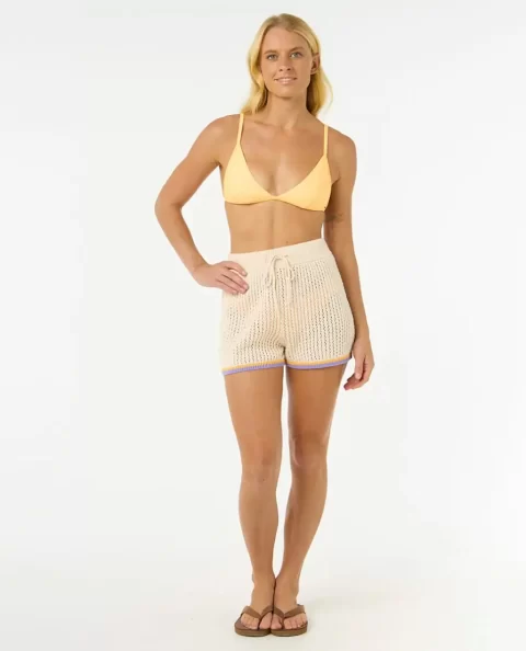 Shorts Women Rip Curl Cala Vadella Crochet Short - Image 4