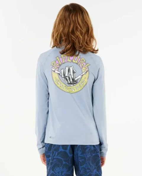 Shred Shakka Upf 50 Long Sleeve Rash Guard Rash Guards & Vest Rip Curl Kids - Image 2