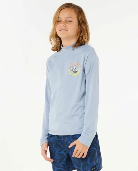 Shred Shakka Upf 50 Long Sleeve Rash Guard Rash Guards & Vest Rip Curl Kids - Image 3