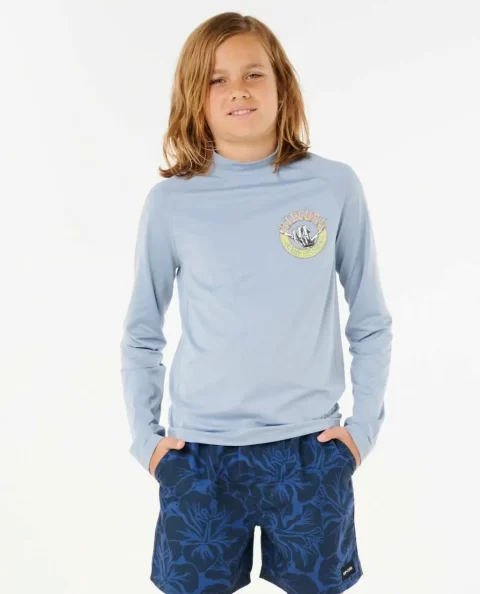 Shred Shakka Upf 50 Long Sleeve Rash Guard Rash Guards & Vest Rip Curl Kids