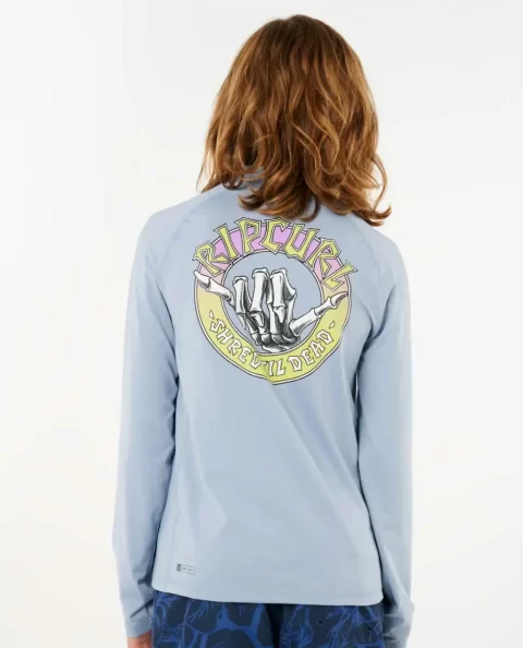 Shred Shakka Upf 50 Long Sleeve Rash Guard Rash Guards & Vest Rip Curl Kids - Image 5