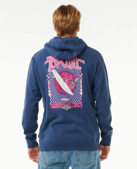 Shred Till Dead Zip Through Hood Hoodies & Fleece Mens Rip Curl - Image 3