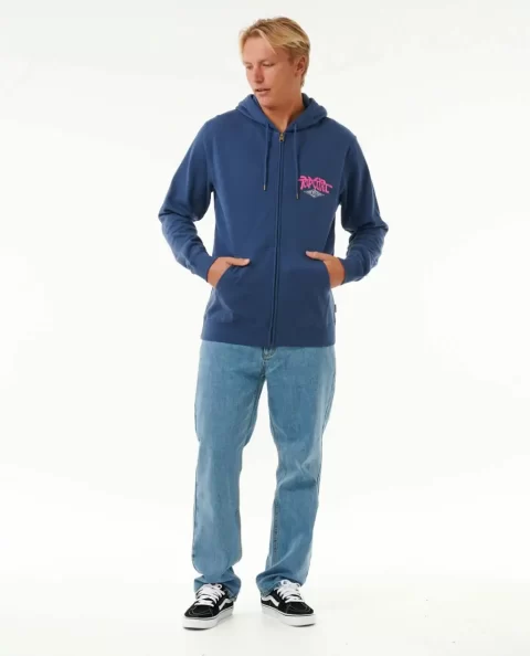 Shred Till Dead Zip Through Hood Hoodies & Fleece Mens Rip Curl - Image 4