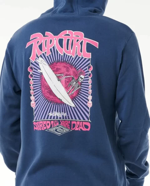 Shred Till Dead Zip Through Hood Hoodies & Fleece Mens Rip Curl - Image 5