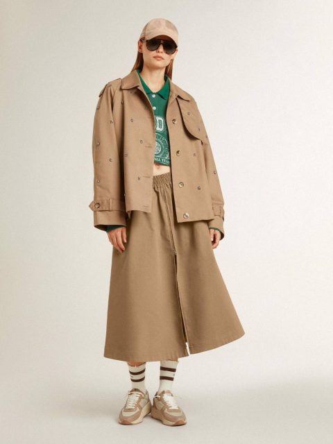 Skirts & Shorts Women’s Beige Circle Skirt Golden Goose Beige Women - Image 3