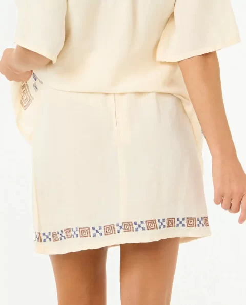 Skirts Women Rip Curl San Carlos Embroidered Mini Skirt - Image 3